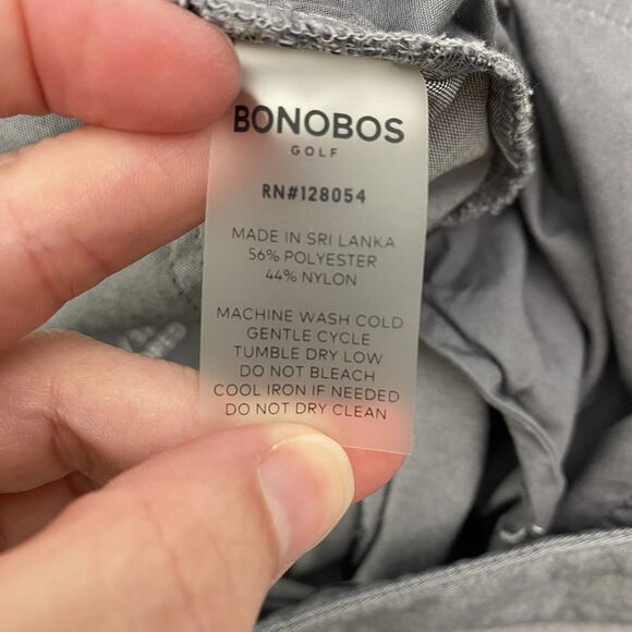 Bonobos Straight Leg Golf Pants Mens 36x32 Gray Tailored Performance Lightweight - Picture 8 of 10
